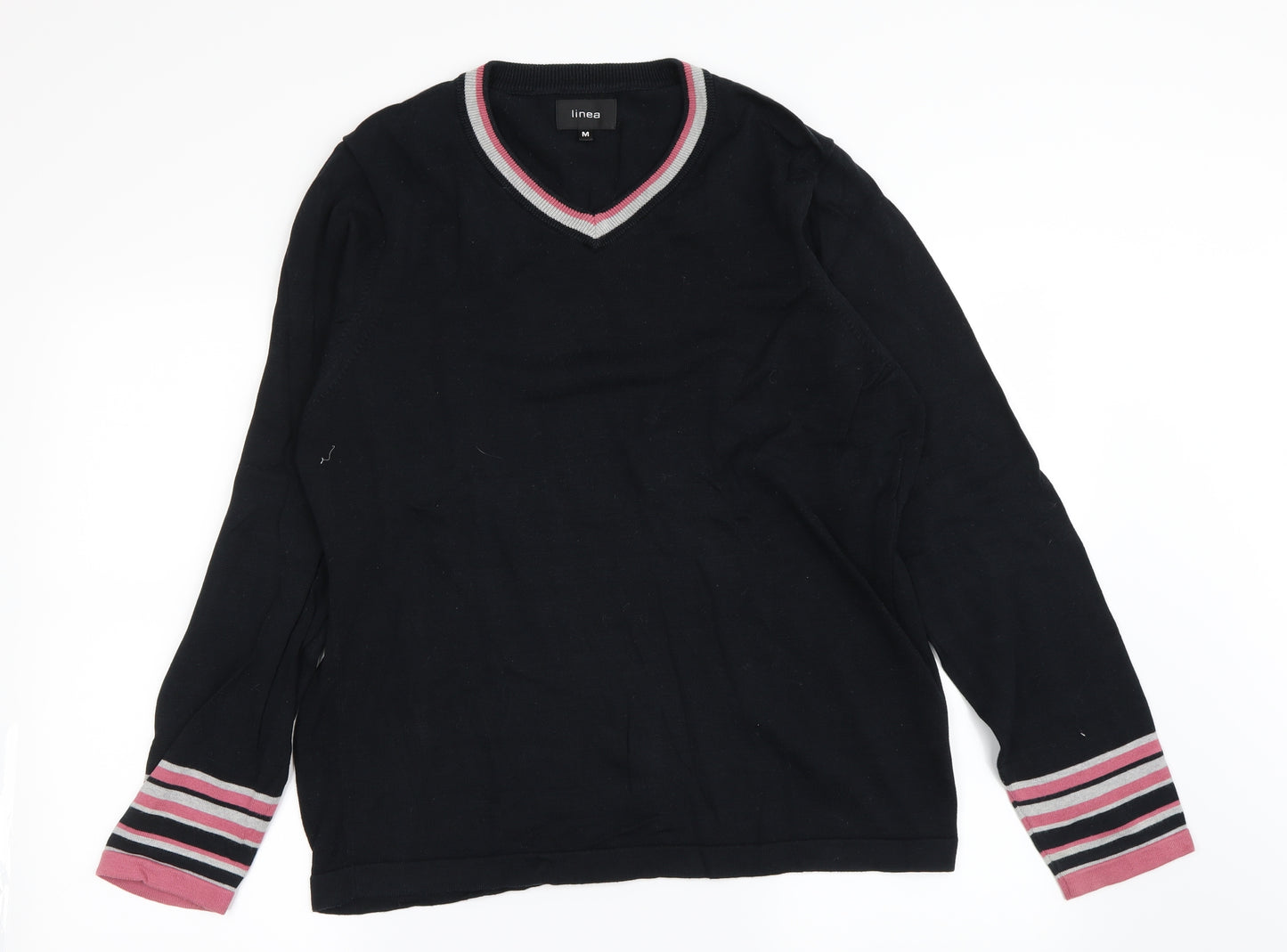 Linea Womens Black   Pullover Jumper Size M