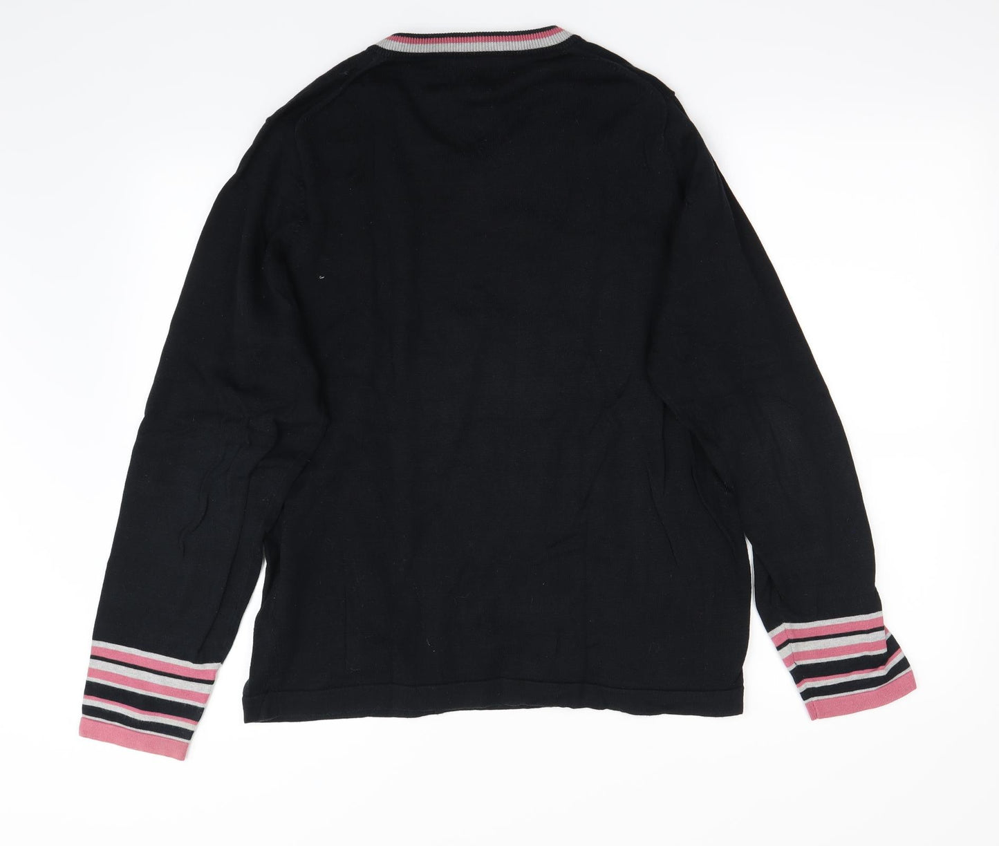 Linea Womens Black   Pullover Jumper Size M