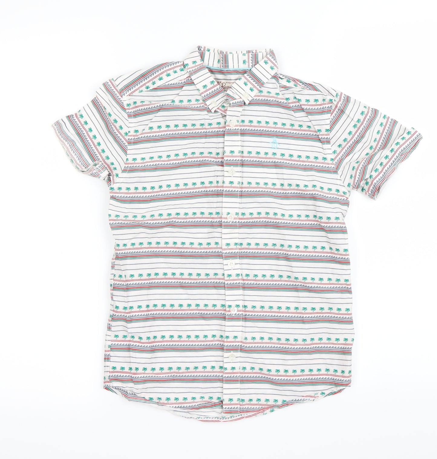 Penguin Boys Multicoloured Striped  Basic Button-Up Size 10-11 Years
