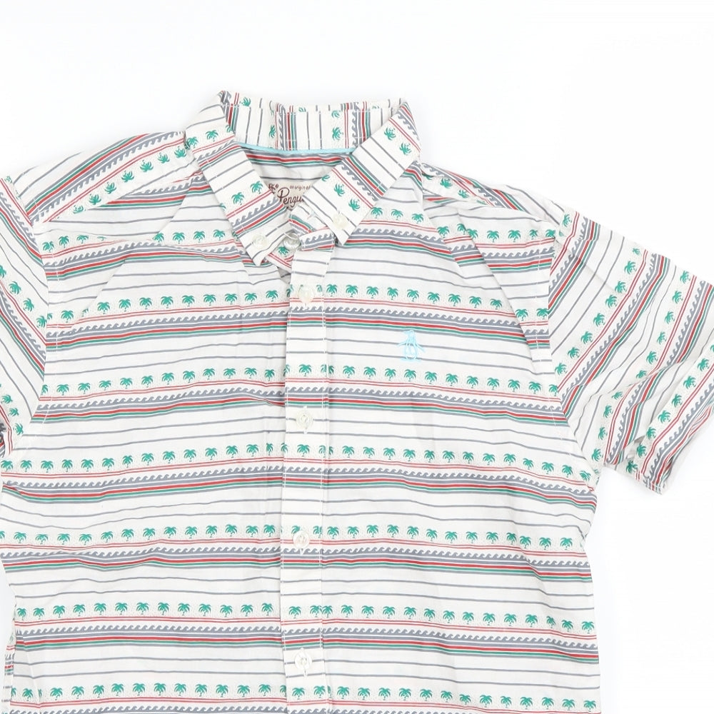 Penguin Boys Multicoloured Striped  Basic Button-Up Size 10-11 Years