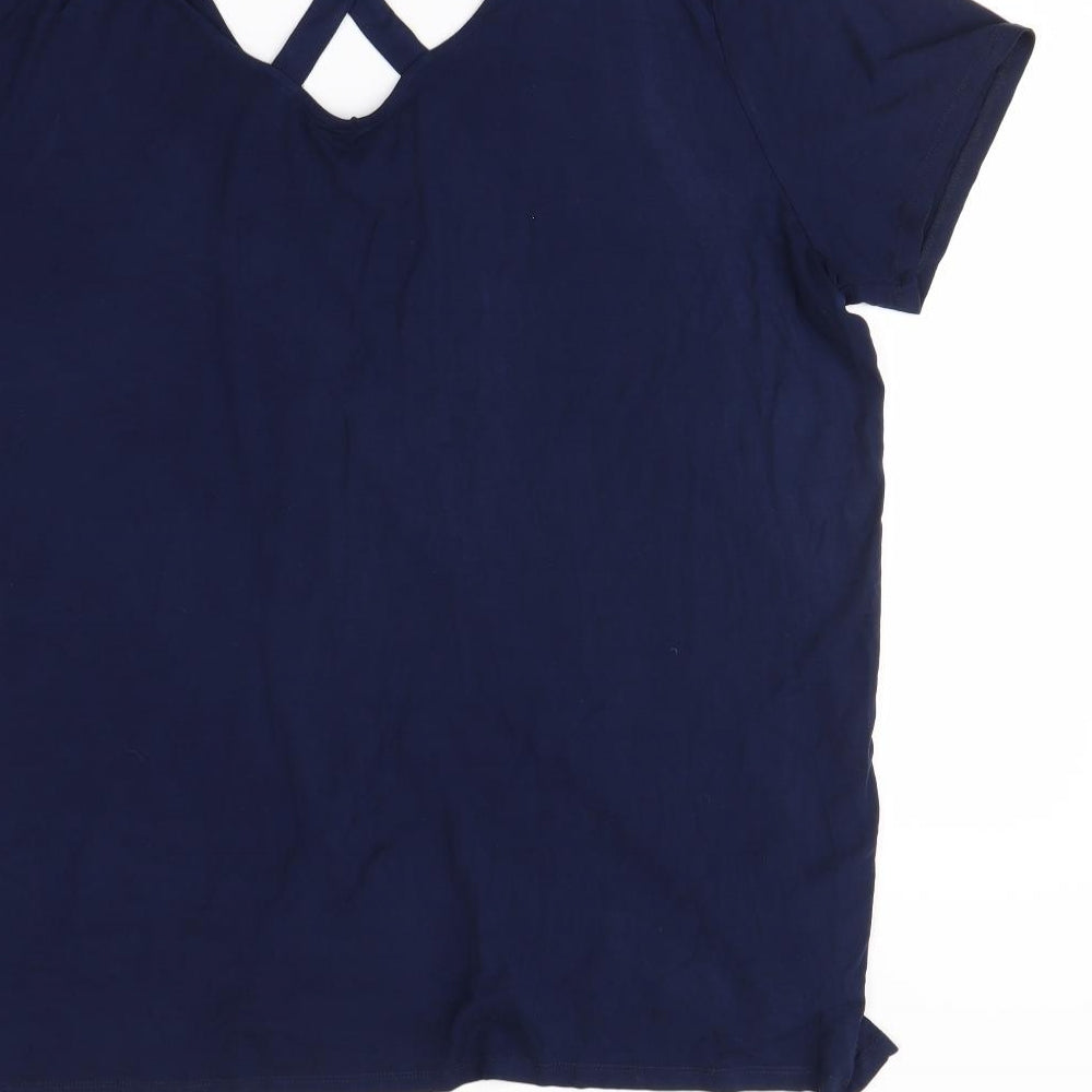 F&F Womens Blue   Basic T-Shirt Size 22