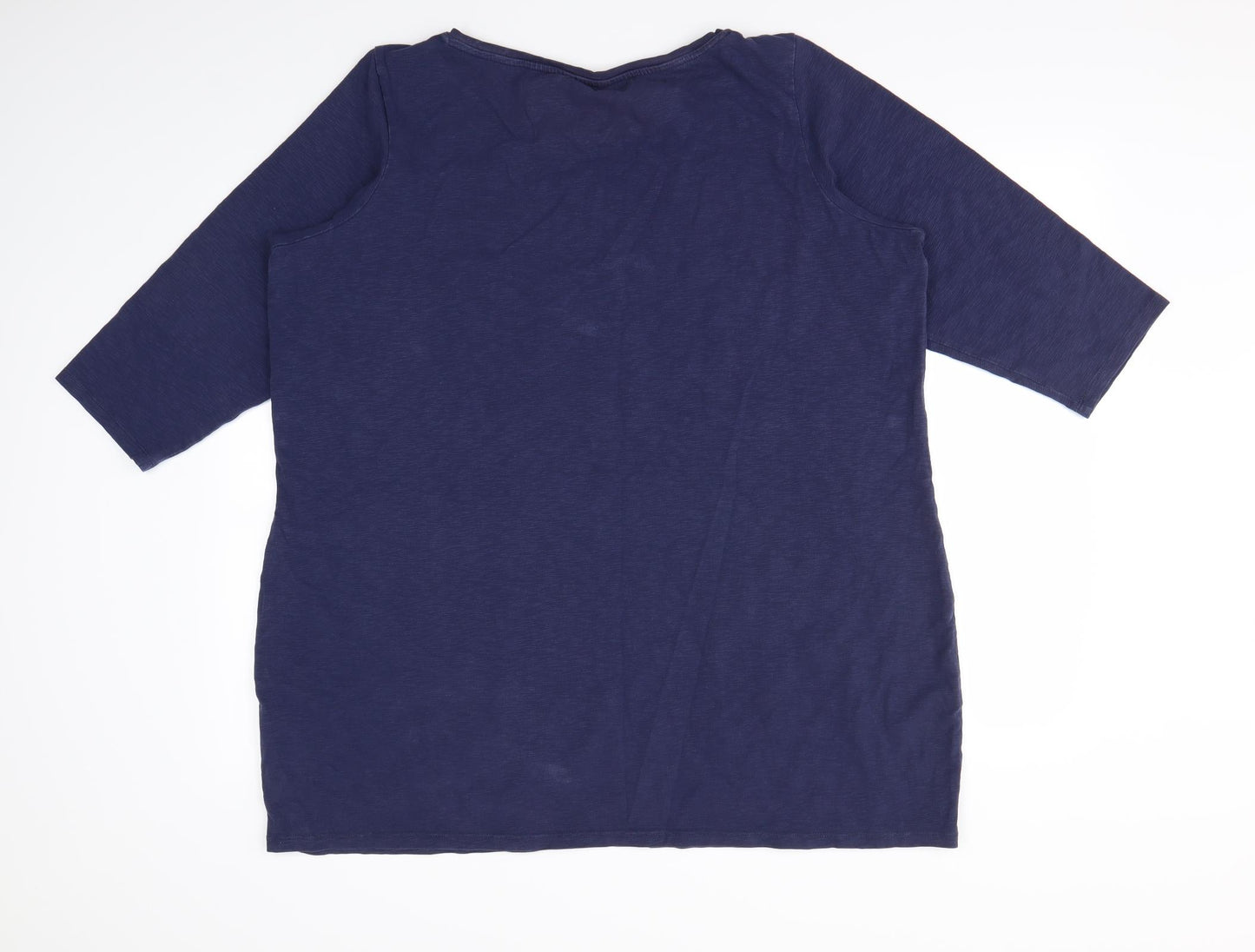M&S  Womens Blue   Basic T-Shirt Size 24
