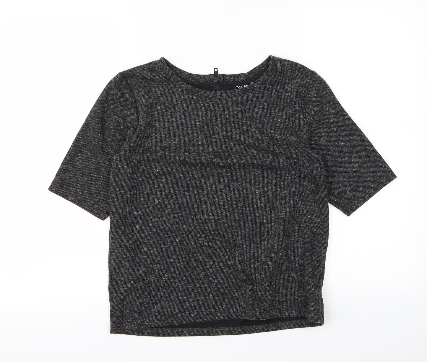 Topshop Womens Black   Basic T-Shirt Size 4