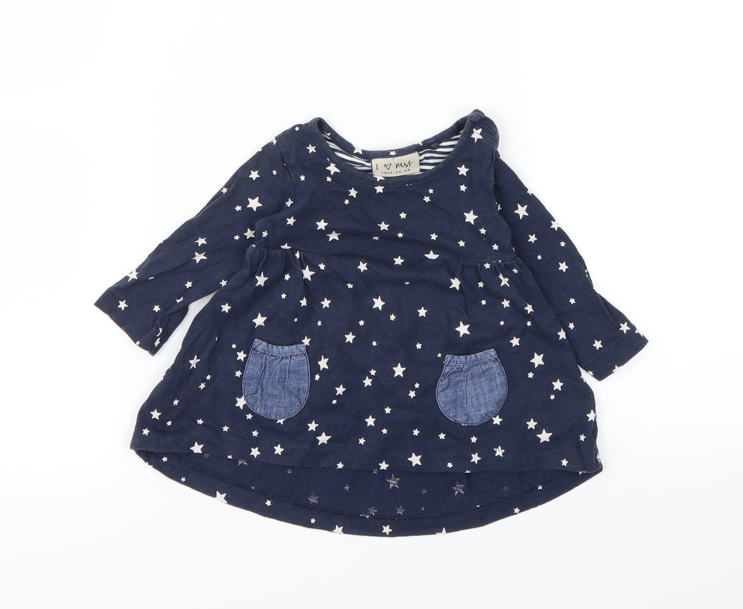 NEXT  Blue Polka Dot  Skater Dress  Size 3-6 Months