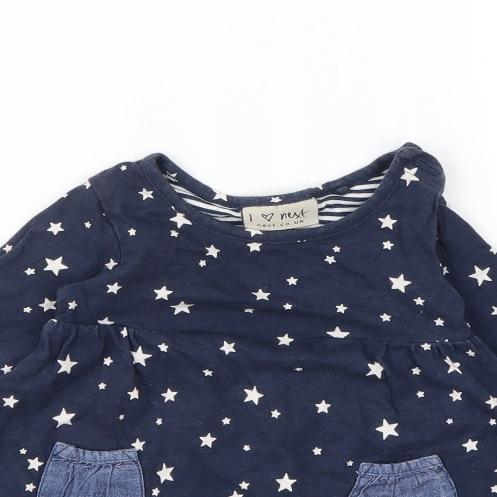 NEXT  Blue Polka Dot  Skater Dress  Size 3-6 Months