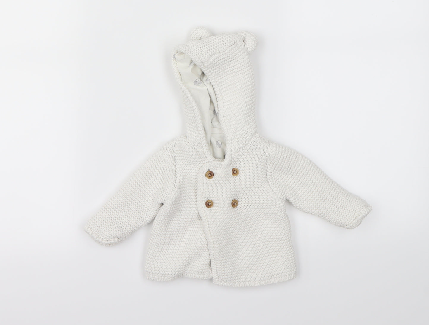 M&S   Ivory   Jacket  Size 0-3 Months