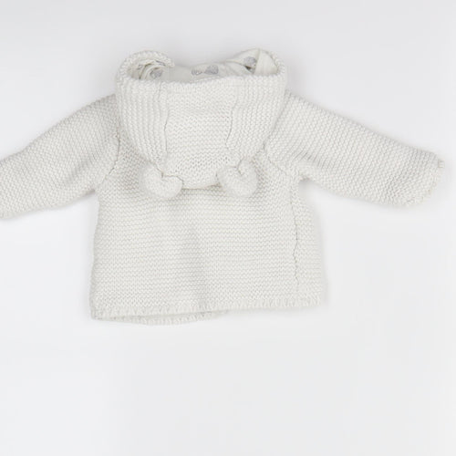 M&S   Ivory   Jacket  Size 0-3 Months