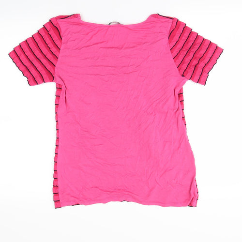 Moda Womens Pink   Basic T-Shirt Size 12