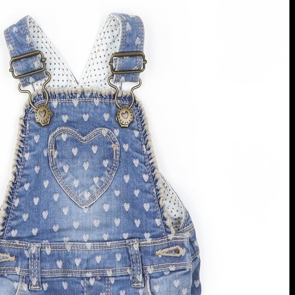 Preworn  Blue   Dungaree Outfit/Set Size 3-6 Months
