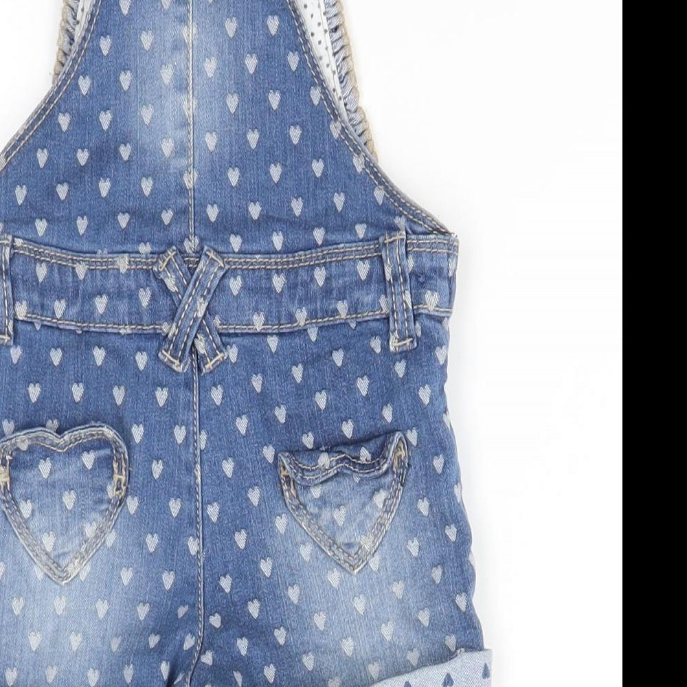 Preworn  Blue   Dungaree Outfit/Set Size 3-6 Months
