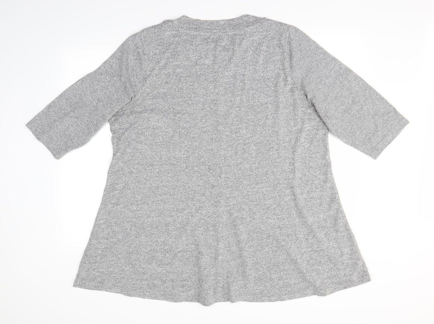 M&S  Womens Grey   Basic T-Shirt Size 24