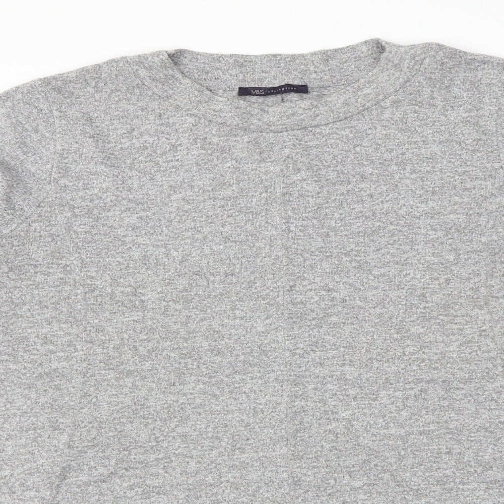 M&S  Womens Grey   Basic T-Shirt Size 24