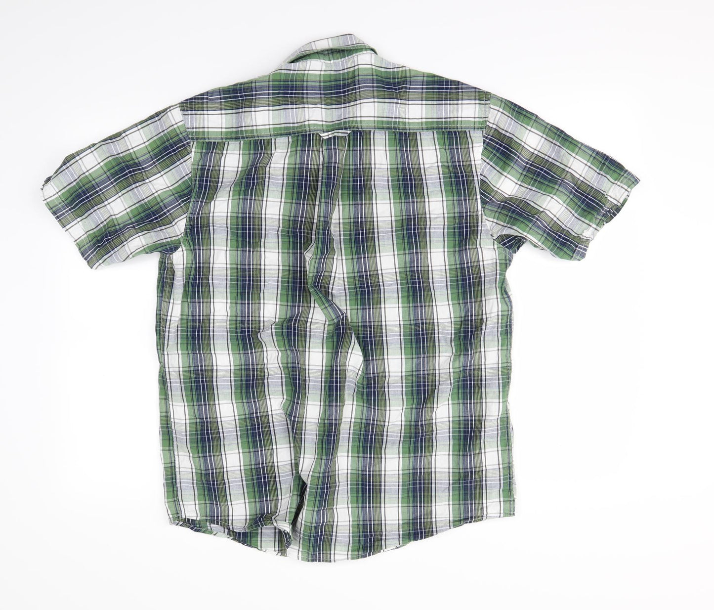 PG Field Mens Green Striped   Button-Up Size M