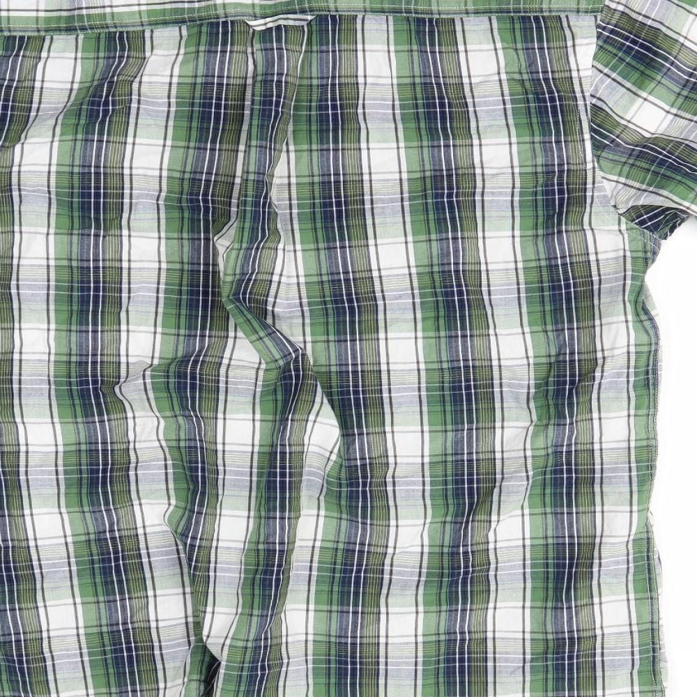 PG Field Mens Green Striped   Button-Up Size M