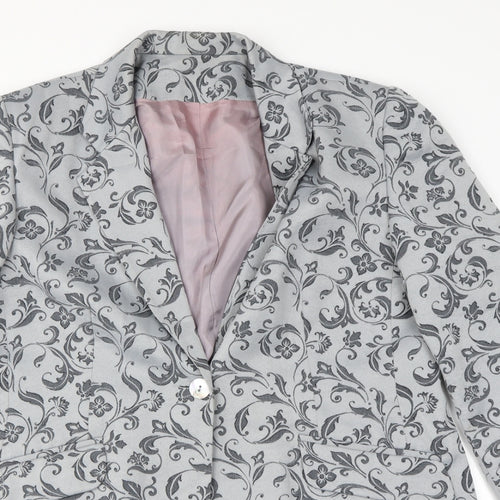 Debenhams Mens Grey Fair Isle  Jacket Blazer Size 40
