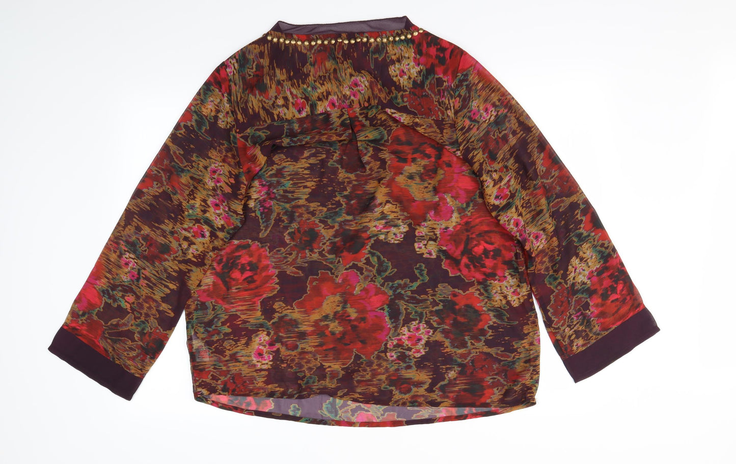 top to toe Womens Multicoloured Floral  Basic Blouse Size 16