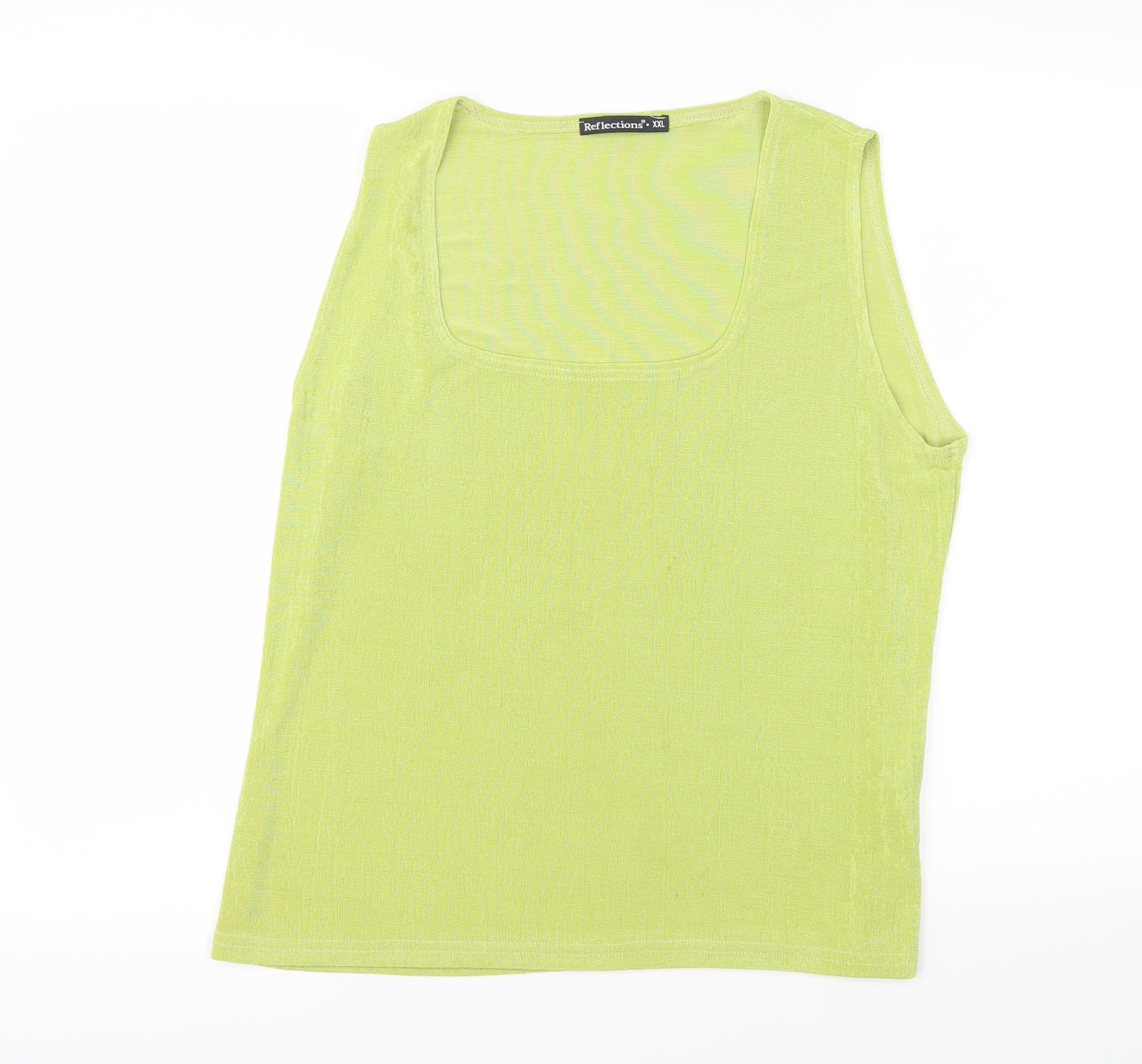 Reflections Womens Green   Basic Tank Size 2XL