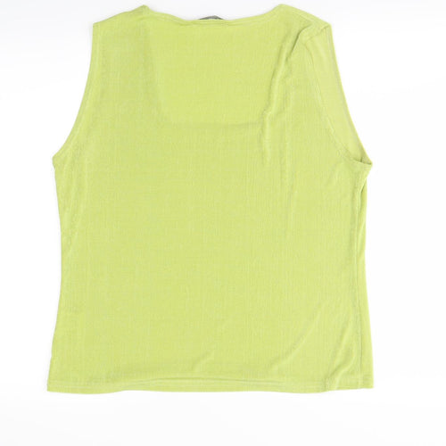 Reflections Womens Green   Basic Tank Size 2XL