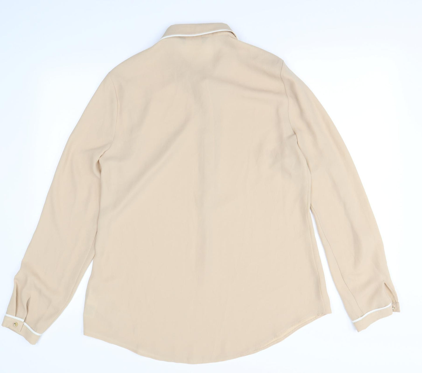 Dorothy Perkins Womens Beige   Basic Blouse Size 14
