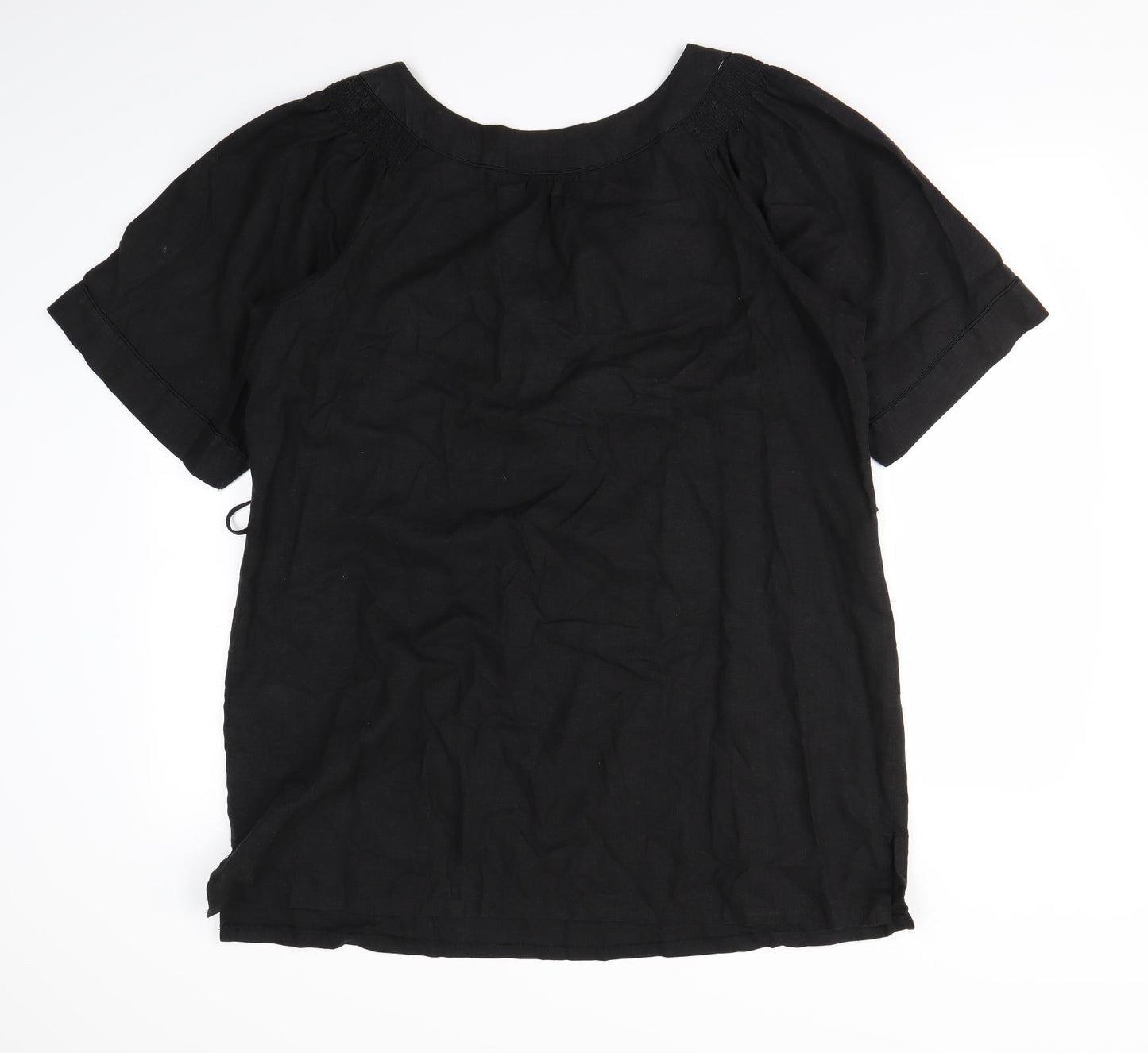 M&S  Womens Black   Basic Blouse Size 20