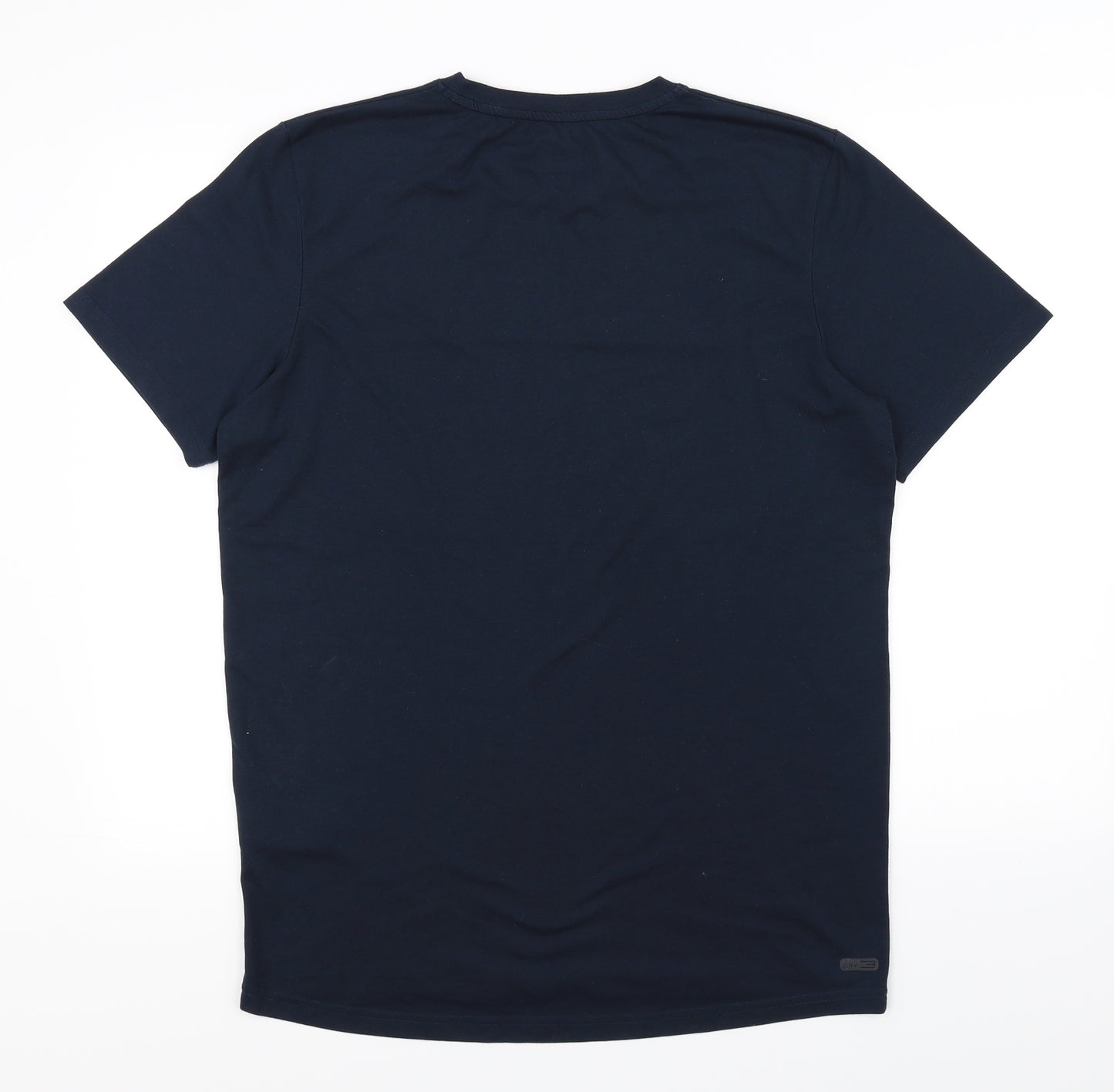 JACK & JONES Mens Blue Polka Dot   T-Shirt Size L