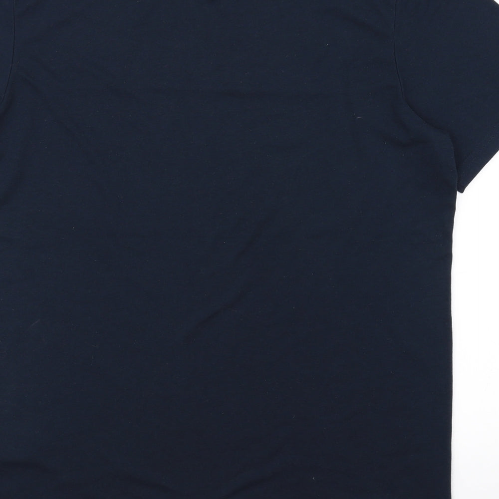 JACK & JONES Mens Blue Polka Dot   T-Shirt Size L