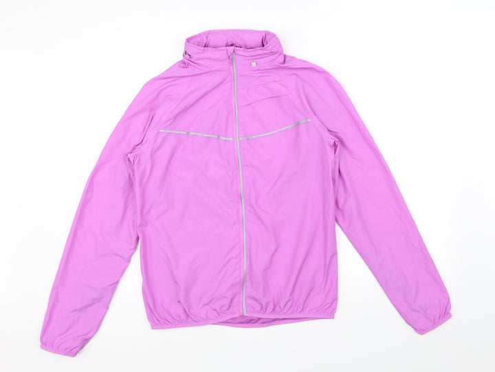 Atmosphere Womens Purple Windbreaker Jacket Size 12