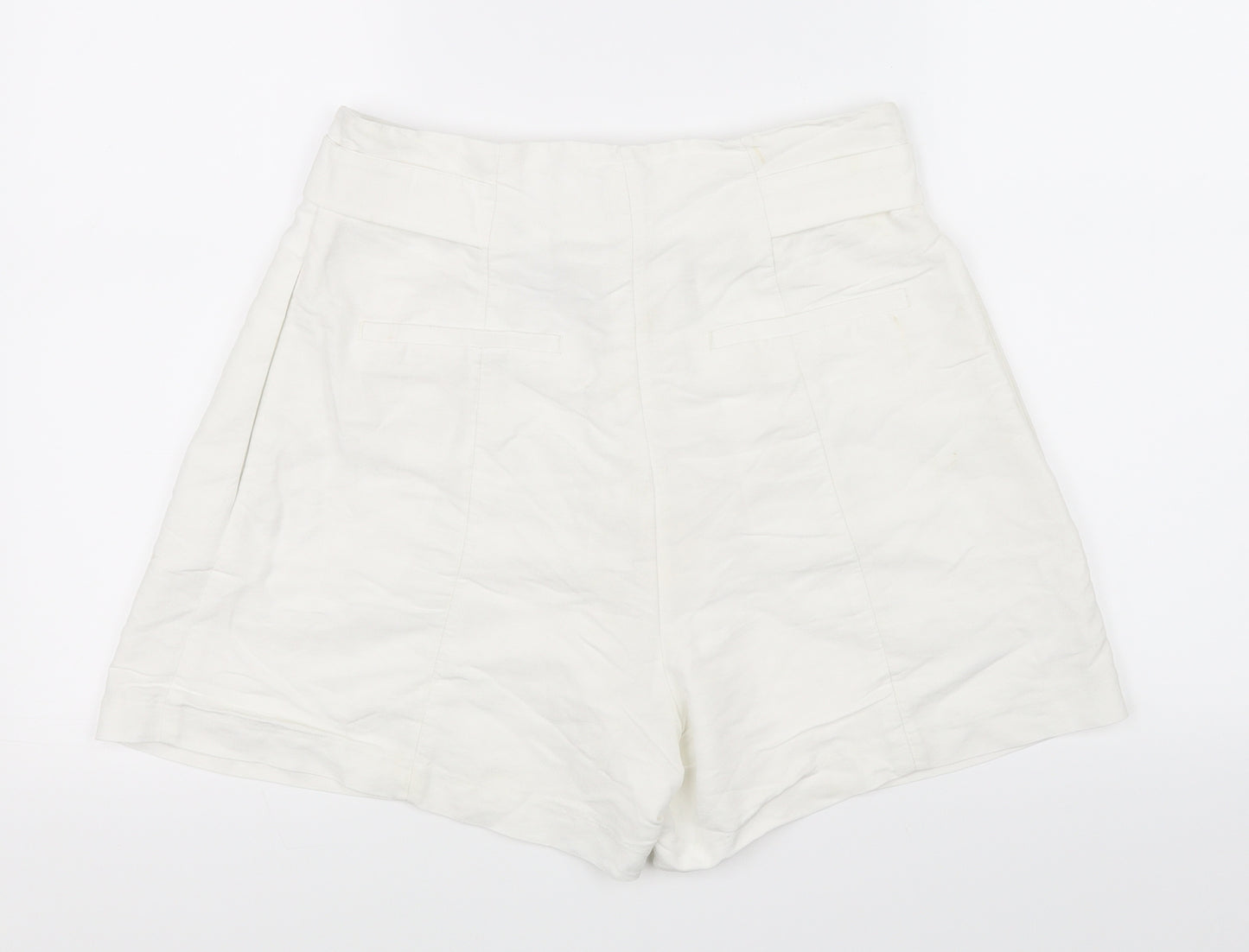 H&M Womens White   Chino Shorts Size 8
