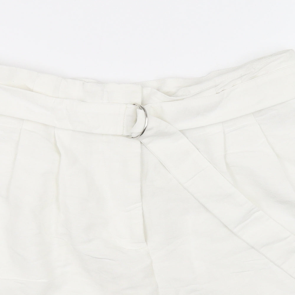 H&M Womens White   Chino Shorts Size 8