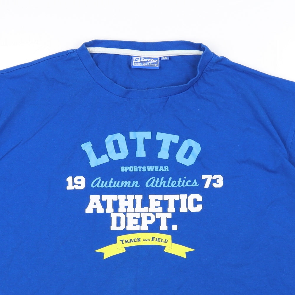 Lotto Mens Blue    T-Shirt Size 2XL