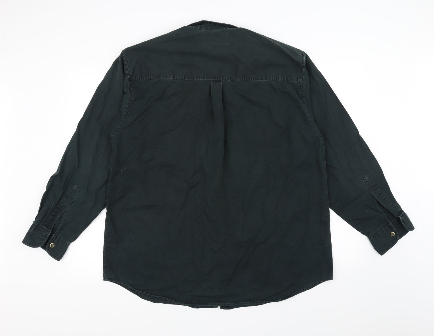Burton Mens Green    Button-Up Size L