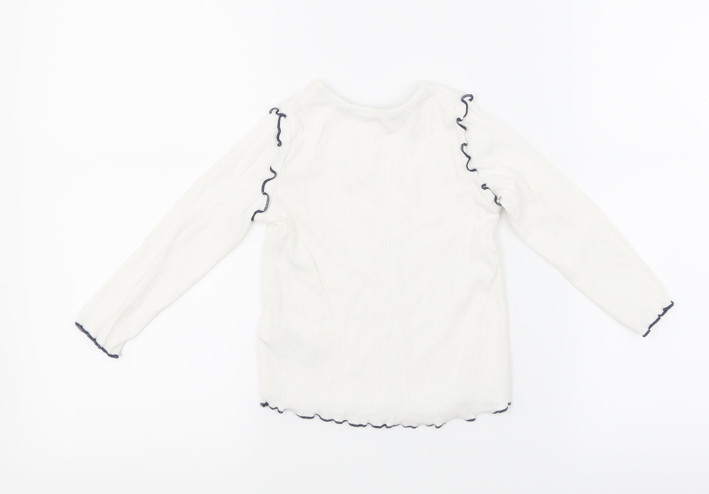 Marks and Spencer Girls White   Basic T-Shirt Size 18-24 Months