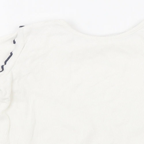 Marks and Spencer Girls White   Basic T-Shirt Size 18-24 Months