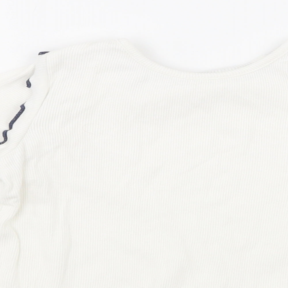 Marks and Spencer Girls White   Basic T-Shirt Size 18-24 Months