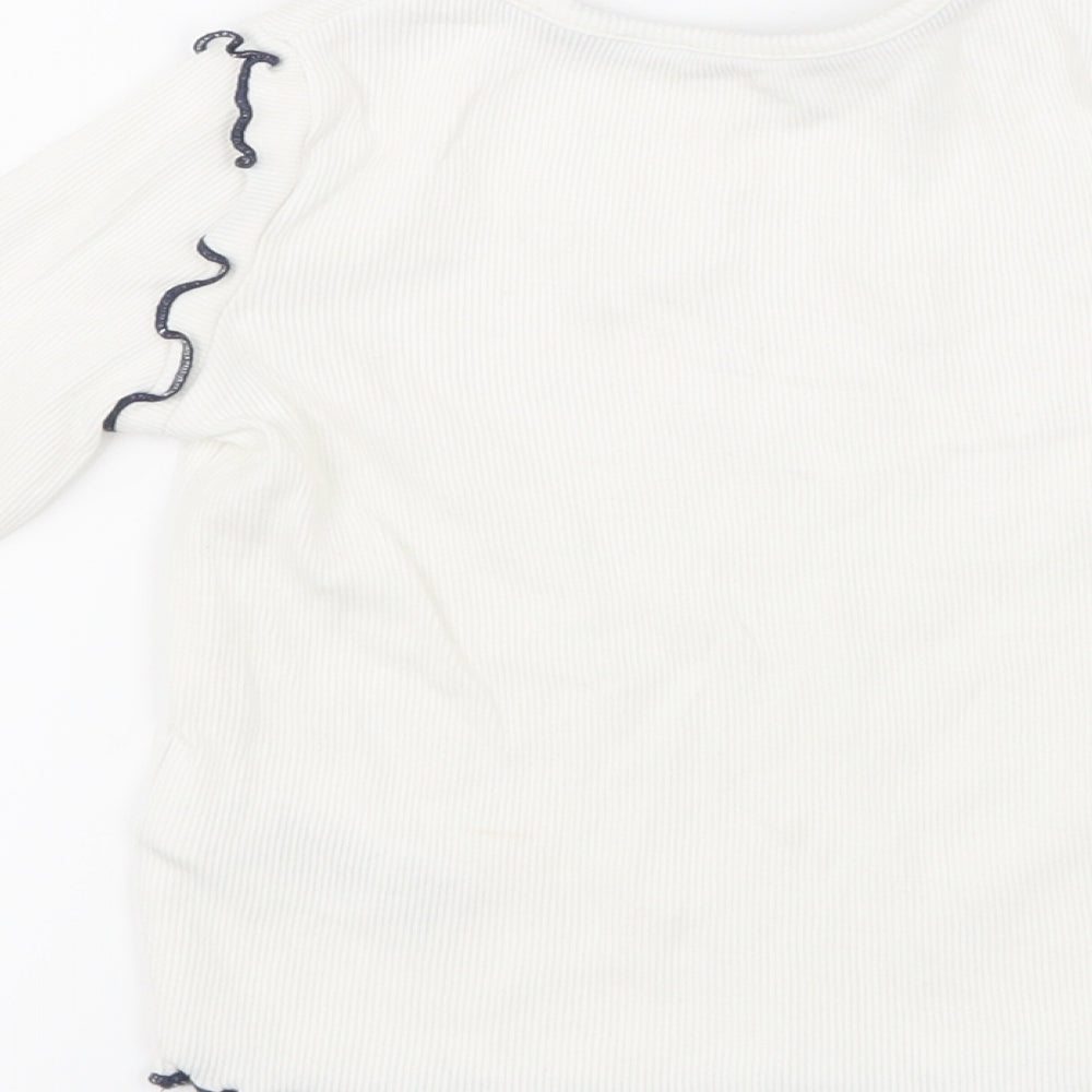 Marks and Spencer Girls White   Basic T-Shirt Size 18-24 Months