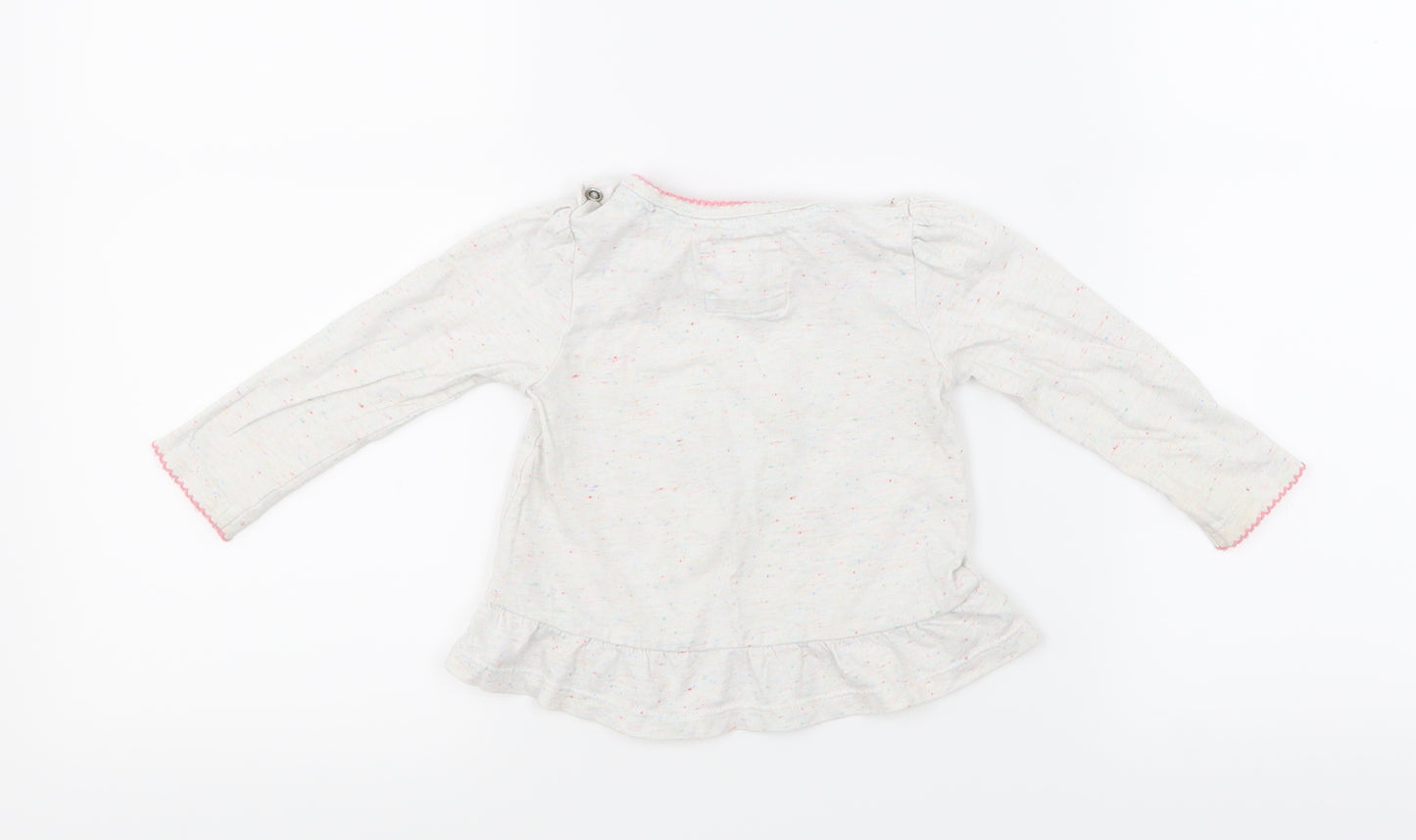 Marks and Spencer Girls Grey   Basic T-Shirt Size 6-9 Months