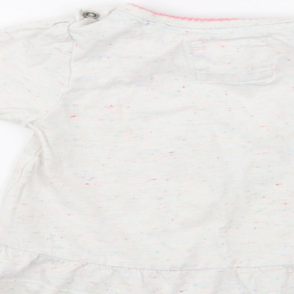 Marks and Spencer Girls Grey   Basic T-Shirt Size 6-9 Months