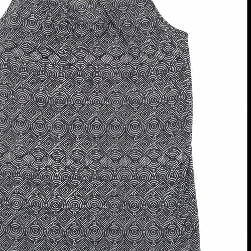 H&M Womens Black Geometric  Basic Tank Size S
