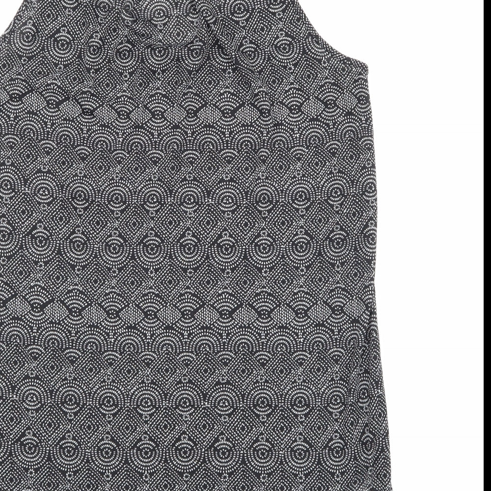 H&M Womens Black Geometric  Basic Tank Size S