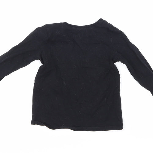 The Children's Place Girls Black   Basic T-Shirt Size 3 Years