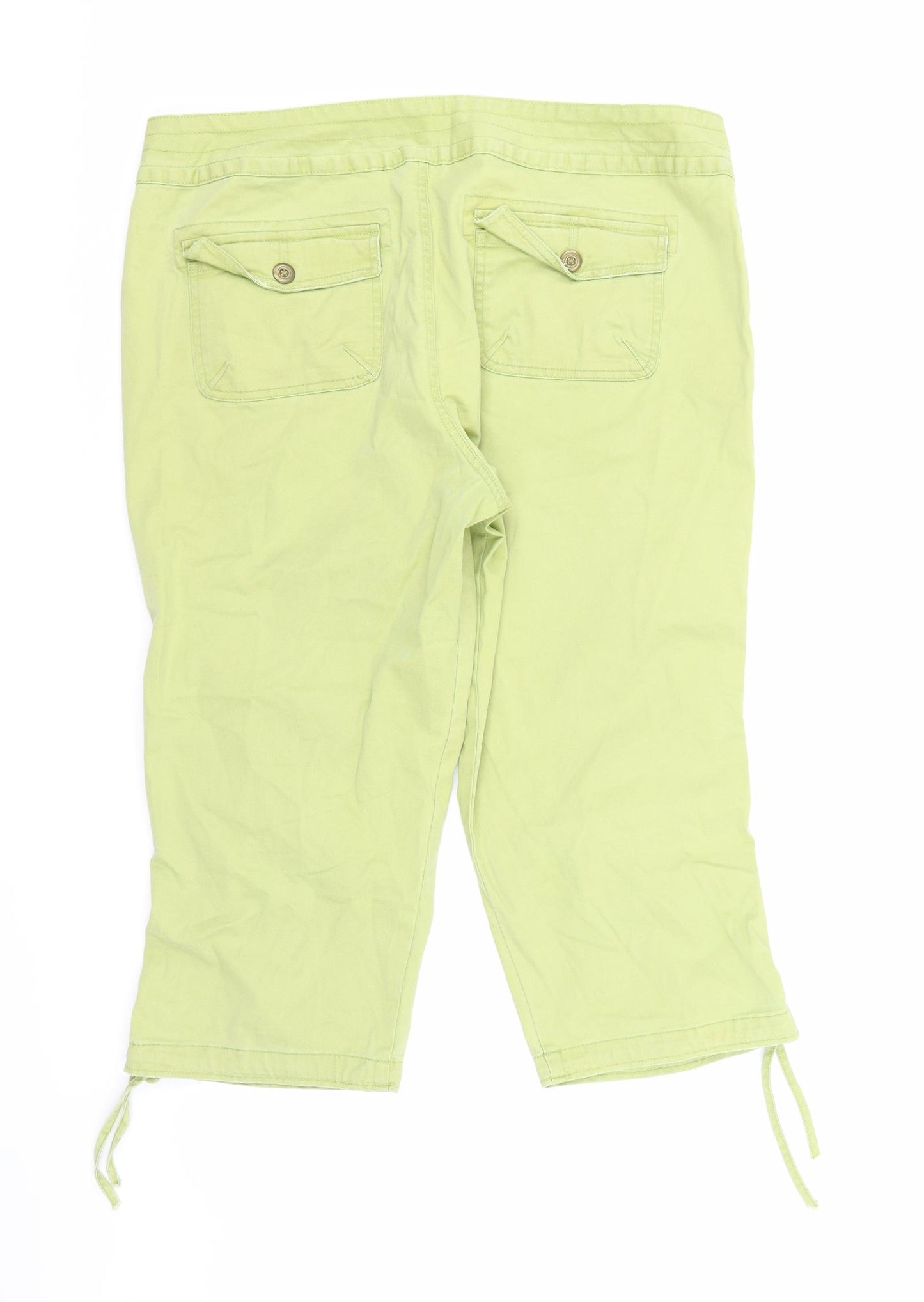 Papaya Womens Green   Trousers  Size 16 L21 in