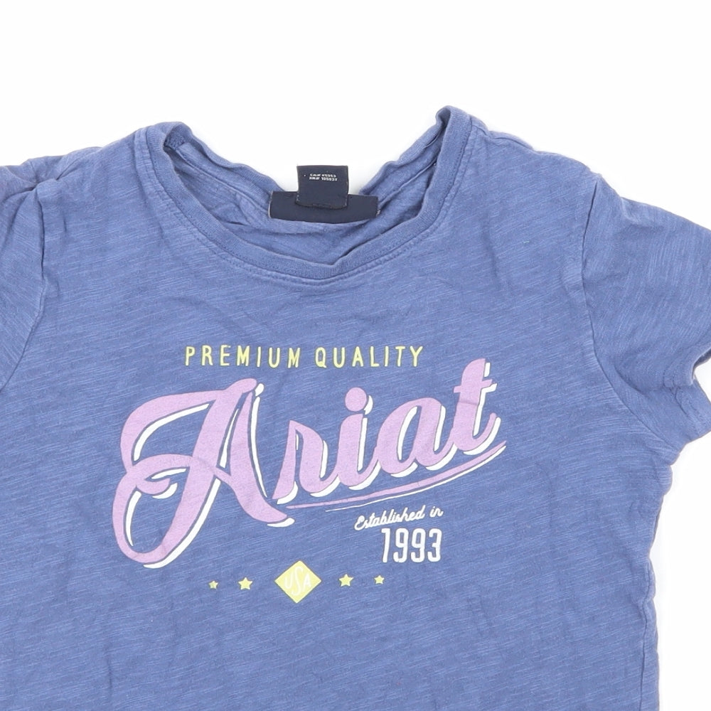 Ariat Girls Blue   Basic T-Shirt Size S
