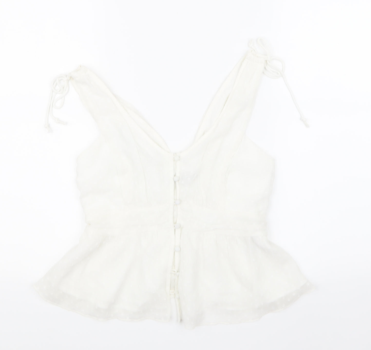 Abercrombie & Fitch Womens White   Basic Tank Size S