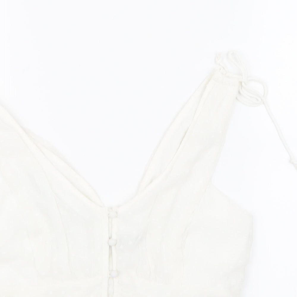 Abercrombie & Fitch Womens White   Basic Tank Size S