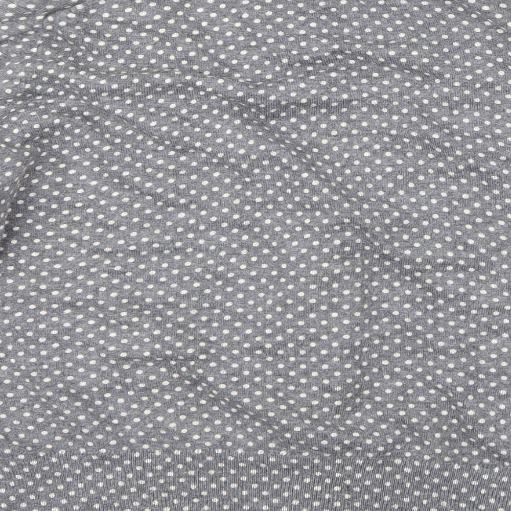 Marks and Spencer Womens Grey Polka Dot Knit Cardigan Jumper Size 16