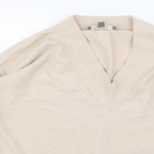 Oasis Womens Beige  Knit Pullover Jumper Size M
