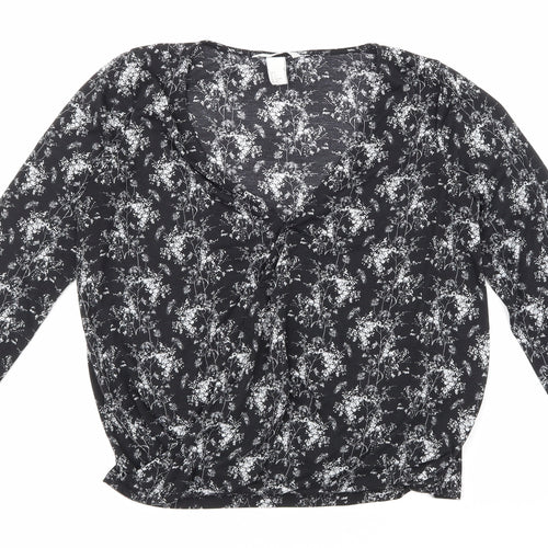 H&M Womens Black   Basic T-Shirt Size S