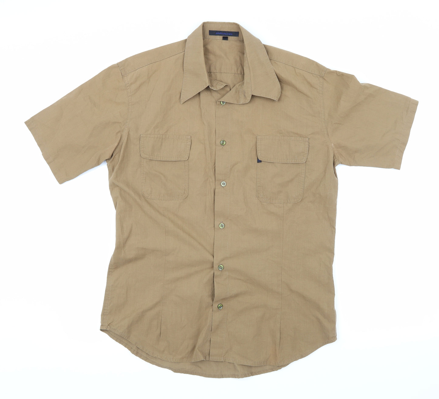 Rocha John Rocha Mens Beige    Dress Shirt Size XL
