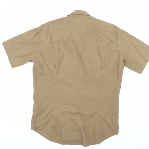 Rocha John Rocha Mens Beige    Dress Shirt Size XL