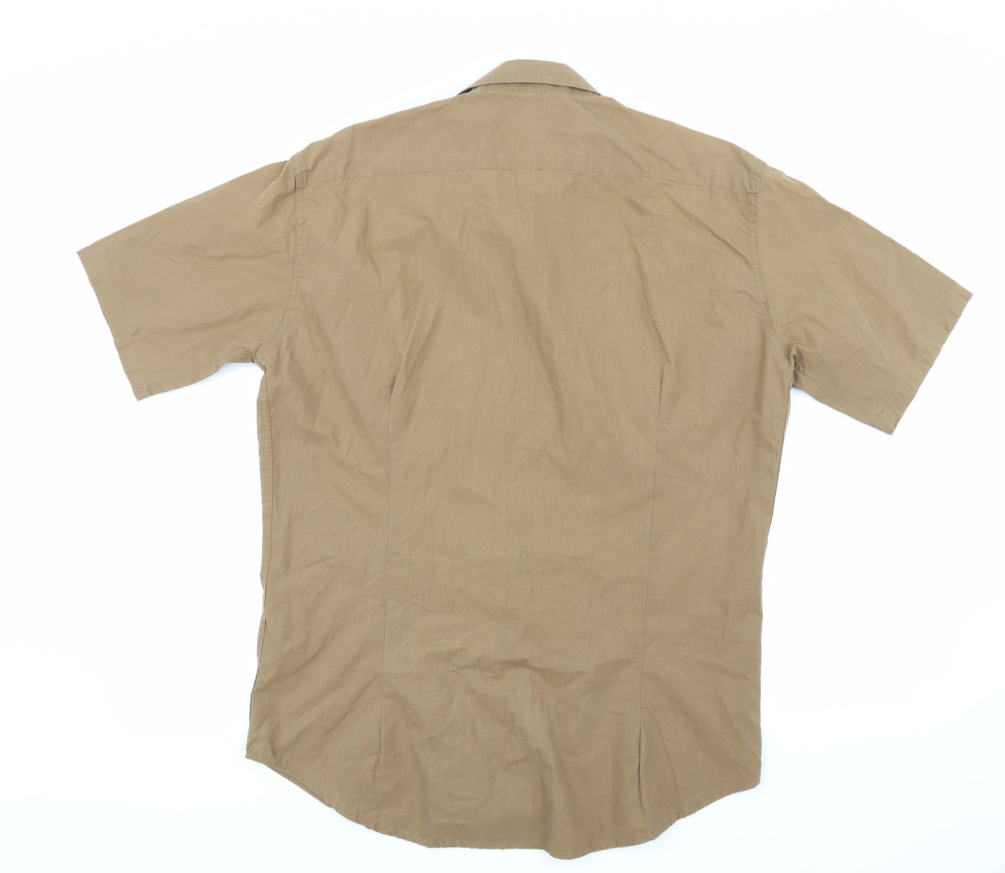 Rocha John Rocha Mens Beige    Dress Shirt Size XL
